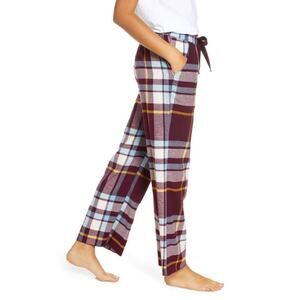 BP Flannel Lounge Pajama Pants Burgundy Plaid M